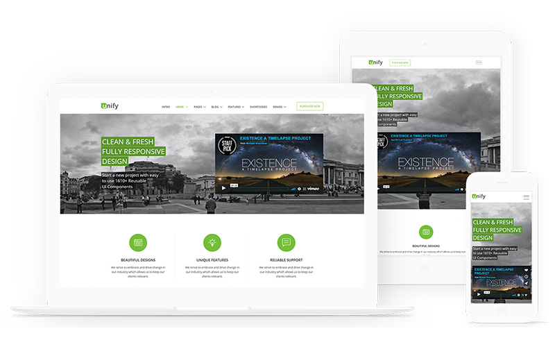 Unify - Responsive Website Template