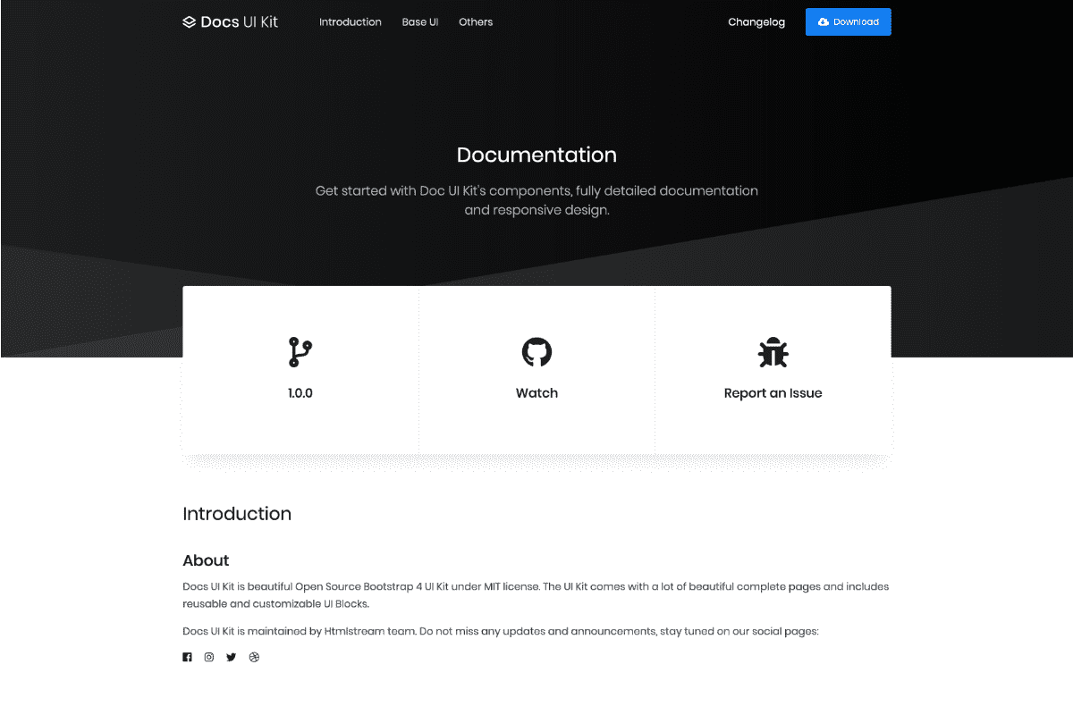 Documentation & Help Desk — A beautiful Open Source Bootstrap 4 Template!