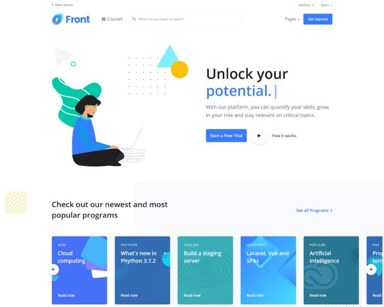 Home Page | Front - Responsive Website Template