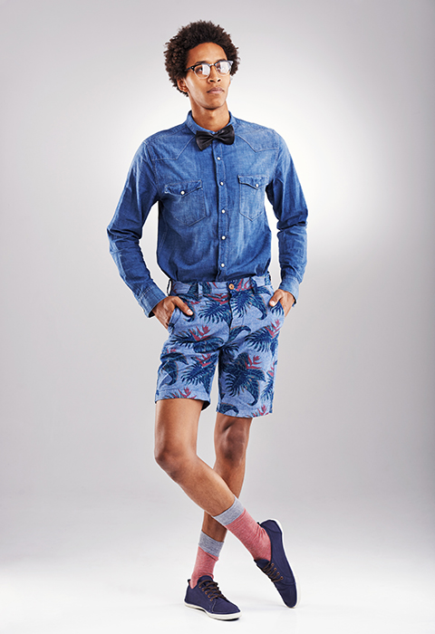 Man with flower short