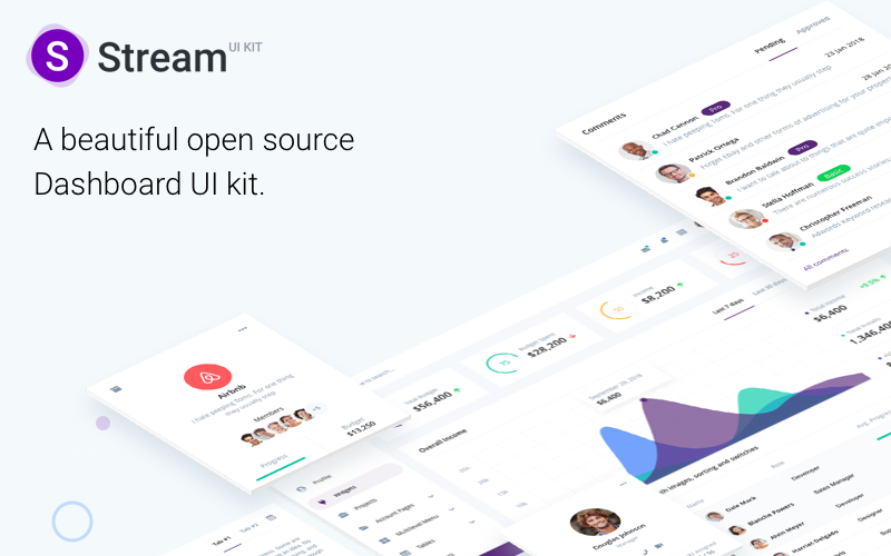 Stream Dashboard UI Kit